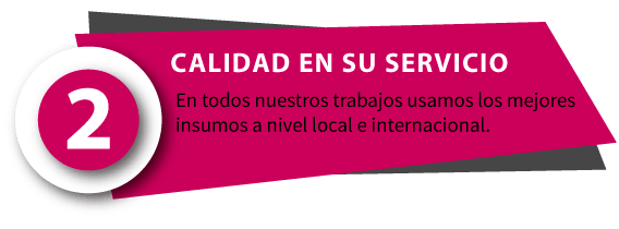 Calidad en su servicio Calidad en su servicio