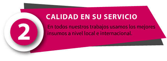 Calidad en su servicio