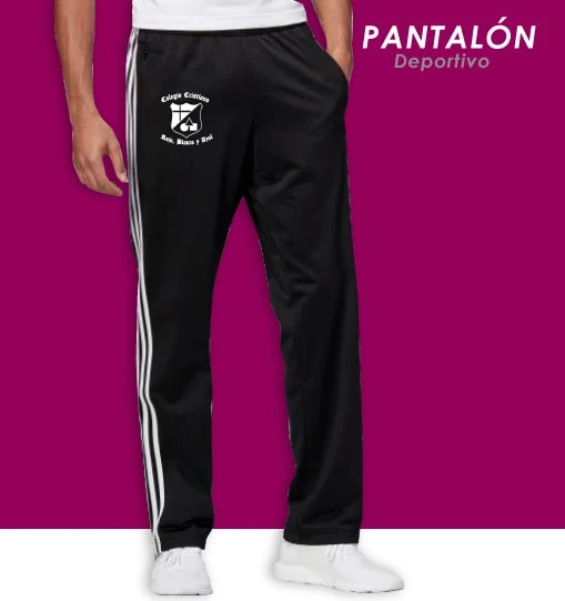 Pantalón deportivo escolar con raya